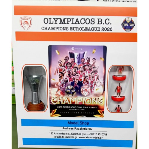 Subbuteo Andrew Table soccer Olympiacos Euroleague basketball 2026 Winners on WSB Professional bases